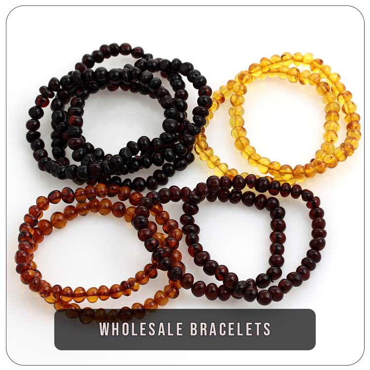 Amber bracelets wholesale lots - bulk prices