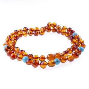 Baltic amber necklace and turqoise amber beads - Wholesale lots