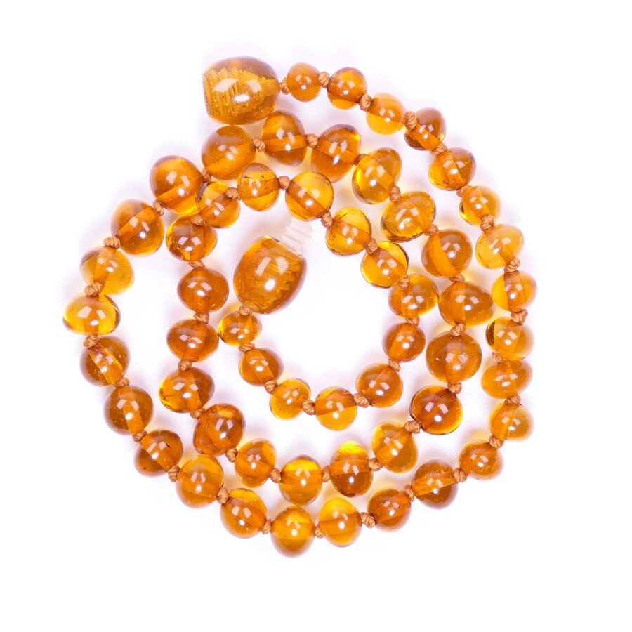 Premium Honey Baroque Baltic Amber Necklace for Children - Wholesale price