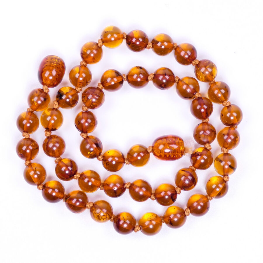 Round Bead Baltic Amber Baby Necklace - Wholesale lot