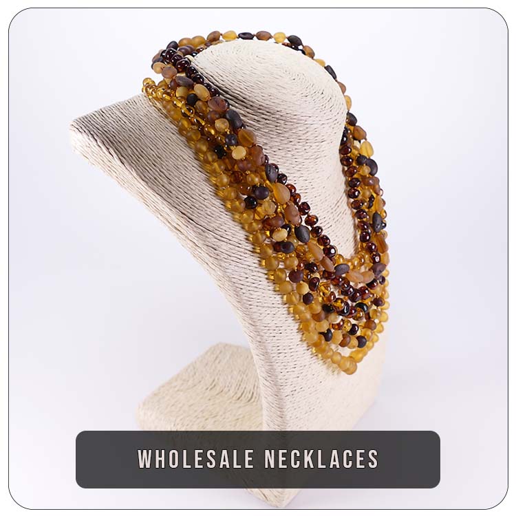 Wholesale amber necklaces in bulk | Low wholesale amber jewelry price